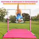 MARFULA Gymnastic Bar with 4 ft Inner Width 5 ft Adjust Height for Kids Kip Bar with 350 lbs Gymnastic Training Equipment for Kids 3-15 Years Home and Club Use