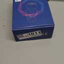 eLinkSmart Smart Keypad Door Knob Fingerprint Door Lock Keyless Entry Ball Door Lock for Bedroom Office Apartment with Real Buttons Support Tuya App (Black)