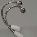 Light Socket Extender Adapter, Standard Bulb Screw Base 6in 1ft 2ft Flexible Extension Adapter, Bendable Adjustable Extension Neck Grow Light Socket Stand, 2 Pack