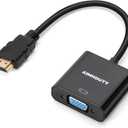 HDMI to VGA Adapter Male to Female Converter, Compatible for Xbox, Computer, Desktop, Laptop, PC, Monitor, Projector, HDTV, Chromebook, Raspberry Pi, Roku and More