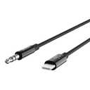 Belkin AV10172bt03-BLK 3.5mm Audio Cable With Lightning Connector, Black, Smartphone