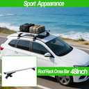 Universal 48 Inch Car Top Luggage Roof Rack Cross Bar Adjustable with 3 Kinds Clamp