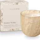 Illume Large Boxed Crackle Glass Candle, Winter White (21.5 oz.)
