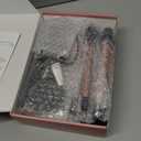 Ufree 5 in 1 Curling Iron with Interchangeable Ceramic Barrels (0.35"-1.25"), Curling Wand Set with Flat Iron Hair Straightener, Instant Heat Up, Dual Voltage Hair Curler, Gifts for Women (Rose Gold)