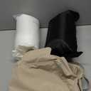 Favoyard Outdoor Seat Cushion Set 19 x 19 Inch Waterproof & Fade Resistant Patio Furniture Cushions with Removable Cover Deep Seat & Back Cushion with Handle and Adjustable Straps for Chair Sofa Couch (Beige)