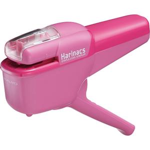 Kokuyo Harinacs Stapleless Stapler, Portable Staple Free Stapler, 10 Sheet Capacity, Pink, Japan Import (SLN-MSH110P)