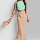 WILD FABLE Beige Floral Maxi Long Skirt Women Small XL