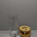 Beverage Dispenser, 2.9 Gallon Glass Drink Dispenser with Stand, Glass water dispenser with Spigot, Large Drink Dispensers for Parties,Bars,Restaurants, 11L