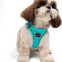 Tailpetz Light Blue Dog Harness Small Sized Dogs, Adjustable No Pull Step in Harness for Small Dog, Reflective Puppy Harness for Puppy Training, Small Dog Harness Boy Girl (Light Blue, S)