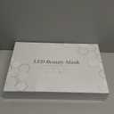 Yahi Red Light Photon Facial & Neck Mask with Remote Control, 7 Custom Modes with Infrared, Portable & Rechargeable with Timer for Home Use, 175 HighDensity Light Beads, White