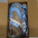 1/2 Birthday Boy Half Birthday Decorations High Chair Banner, 6 Month Girl Tassel Wood Bead Highchair Garland Blue