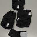 Pet Parents Washable Dog Diapers (3pack) + Extendrs of Durable Doggie Diapers, Premium Dog Diapers Female & Male (X-Small, Black)