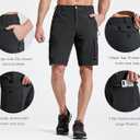 Libin Men's Shorts Cargo Shorts for Men Golf Work Hiking Casual Fishing Travel Shorts (Blue, XXXL)