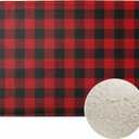 Buffalo Plaid Bath Rugs Microfiber Bathroom Mat Soft Plush Shaggy Shower Mat for Bathroom Fluffy Comfortable Water Absorbent Carpet Non-Slip Machine Washable 16"X24" (15.7 x 23.6 inch)