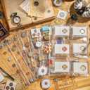 25 Sheets Coin Pocket Pages - 6 Pocket Standard 9-Hole 150 Pockets Inserts Collecting Sleeves for Coins [99mm X 93mm Each Pocket] CS0312506