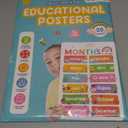 jackinthebox 20 Colorful Pre K Educational Posters for Toddlers - 12 x 17 inches Laminated, Homeschool Decorations, Preschool Posters, Classroom Posters, Easter Gift Learning Posters for Toddlers 1-3.