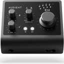 Audient Audio Interface iD4 MKII, Class A Console Microphone Preamp (High Speed USB-C, Monitor Mix and Monitor Panning Function, 2 Headphone Outputs, Mac/PC/iOS Compatible), Black