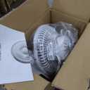 Simple Deluxe Clip Fan, 6-Inch Grow Tent Fan, Monkey Fan, Adjustable 90 Angles, 15W, 2-Speeds Control, 1 Pack (White)