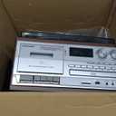 MUSITREND 10 in 1 Record Player with External Speakers,3 Speed Bluetooth Turntable Vinyl Player with CD/Cassette Play,AM/FM Radio, USB/SD Playback,Aux-in/RCA Line Out