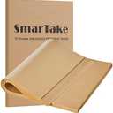 SMARTAKE 200 Pcs Parchment Paper Baking Sheets, 12x16 Inches Non-Stick Precut Baking Parchment, for Baking Grilling Air Fryer Steaming Bread Cup Cake Cookie and More (Unbleached)