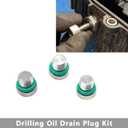 7-Speed Dry Dual Clutch Valve Body Screw Open Hole Oil Change Tool Set Drilling Oil Drain Plug Kit M12*1.25 M12*1.75 Compatible with Buick Chevrolet MG 7DCT250 Transmission