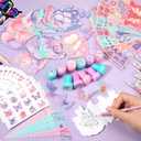 BenLouis 216Pcs Butterfly Party Favors Butterfly Fairy School Stationery Set Bulk for Kids Spring Flower Tea Birthday Birthday Goodie Bag Stuffers Classroom Gifts Rewards Pinata Filler