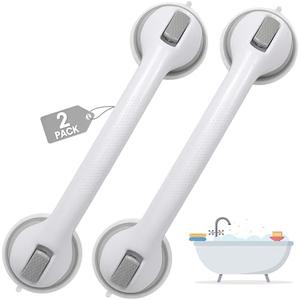 50.99Auroras Strong Suction Cup Grab Bars for Bathtubs and Showers, 2 Pack Removable Heavy Duty Shower Grab Bars for Seniors No Drilling, 16 Inch Non-Slip Shower Handles for Elderly,Children,Injured
