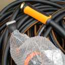 VEVOR Garden Hose, 200 ft 5/8" Heavy Duty Rubber Water Hose with 10 Mode Nozzle, 150PSI Working & 600PSI Burst, Flexible & Non-kink Outdoor Waterhose with 3/4" Fitting, Lightweight Hoses for Gardening