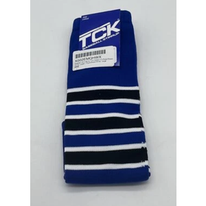 TCK Elite Baseball Knee High Stirrup Socks 300 Large Royal/Black/White