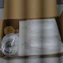 NEECZS Kitchen Soap Dispenser Set with Instant Dry Tray,16 Oz Hand and Dish Soap White Glass Dispenser Set,Stainless Steel Pump,Waterproof Labels&Dish Brush,Luxury Soap Bottle for Kitchen,Bathroom