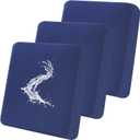3 x Smiry Waterproof Couch Cushion Covers, Stretch Washable Sofa Cushion Cover, Soft Sofa Slipcover Elastic Non-Slip Furniture Protector for Pets, Kid (3 Pack, Navy)