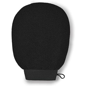 Tandoler Exfoliating Glove(1pc)-Remove Unnecessary Dead Skin and Exfoliator, Keratosis Pilaris Treatment, Can Be Used Before Self Tanner Mitt and Body Buffer（Black）