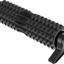 New Upgrade Bracket Foam Roller with Stand for Back Leg Pain, 21 Inch Firm Deep Tissue Muscle Massager for Sore Muscles (Black)