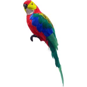 Artificial Parrot Large Feather Macaw Parrot Macaw Birds for Decoration Costume Shoulder Ornament Modern Home Garden Party Decor