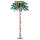 6FT Pre-Lit Artificial Tropical Christmas Palm Tree w/ 210 Multi-Color Lights