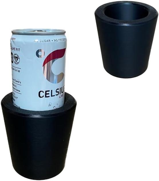 Slim Can Universal Cup Holder Adapter Slim Cup 8.4 oz / 12 oz can Holder Expander Car Cup Holder Fits Red Bull Celsius Energy Drink Michelob White Claw Truly Black (Single Holder)