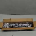 Black Wrap Around Curtain Rods for Windows 28 to 48 inch,2 Pack 5/8 inch Industrial Telescoping Curtain Rod, Blackout Rods for Bedroom & Outdoor, Adjustable from 30 to 48 Inches