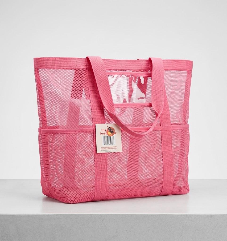 FF05 Large Mesh Beach Tote Pink