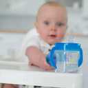Dr. Brown's Milestones Soft Spout Sippy Cup with Handles, BPA-Free, Blue Star