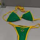 Brazil Mexico Jersey Y2k Halter Bikini Sets Cute 2 Piece Sexy Swimsuit Beach Sets Women Summer, S