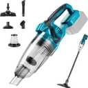 Cordless Handheld Vacuum Cleaner for Makita 18V Battery, EasyClean Wet Dry Use,Wireless Handheld Vacuum for Car,Home, Boat,Workshop, Pet Hair, Furniture Cleaning (Tool Only No Battery) (Blue/Black)
