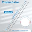 200 Pcs 24 Inch Insulated Wire Support - 1095 Carbon Steel Metal Wire for Attic & Ceiling Insulation