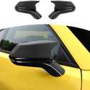 for Camaro Outside Mirror Caps Cover Ox Horn Trim for Chevy Camaro 2016-2023 Black Carbon Fiber Exterior Accessories 2pcs