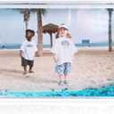 Glitter Picture Frames Gifts Acrylic Photo Snow Picture Frame Friends Family Snow Globe Photo Frame Dad Picture Frame Gifts for Women (4x6 BLUE) (blue)