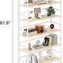 BHG Vintage Multifunctional Folding Bookshelf, No-Assembly Plant Stand Storage Rack Shelves for Home Office