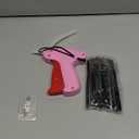 Stitch Gun for Clothes - Includes 6 Fine Needles, 1000 White & 1000 Black Fasteners, Handheld Stitch Gun - Quick Clothing Fixer, Tag Gun for Clothes (Pink Red)