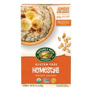 Nature's Path Organic Homestyle Instant Oatmeal, 11.3 oz (Pack of 1), Gluten Free, Non-GMO (EXP 12/31/27)