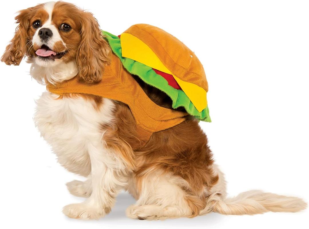Rubies Cheeseburger Pet Costume for Dogs or Cats, Medium (Medium (Pack of 1))