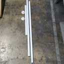 ALLZONE Tension Curtain Rod for Window, 83-123 Inches, Heavy Duty Curtain Rods No Drilling, Non-Slip Bathroom Shower Tension Rod, Renter Friendly, Adjustable, Spring Loaded, Extra Long, White