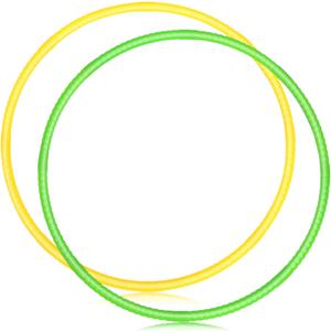 Soulchen 2 Pcs Toy Hoop Exercise Hoop Detachable Adjustable Plastic Hoops Playground Equipment for School Colored Hoops Circles Exercise Ring for Teens Dog Agility Equipment